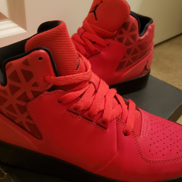 Youth Jordan 1 Flight 3 University Red Sneakers - Picture 6 of 8